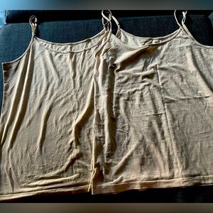 Two Loft nude camis